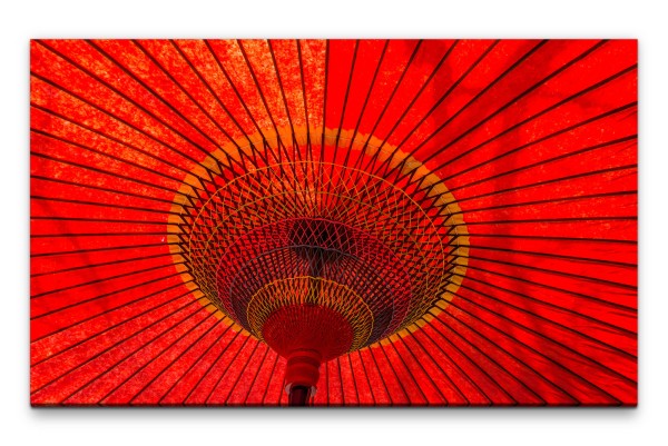 Bilder XXL Japanischer Schirm Wandbild auf Leinwand