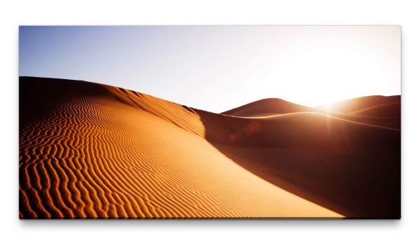 Bilder XXL Sahara Sanddünen 50x100cm Wandbild auf Leinwand