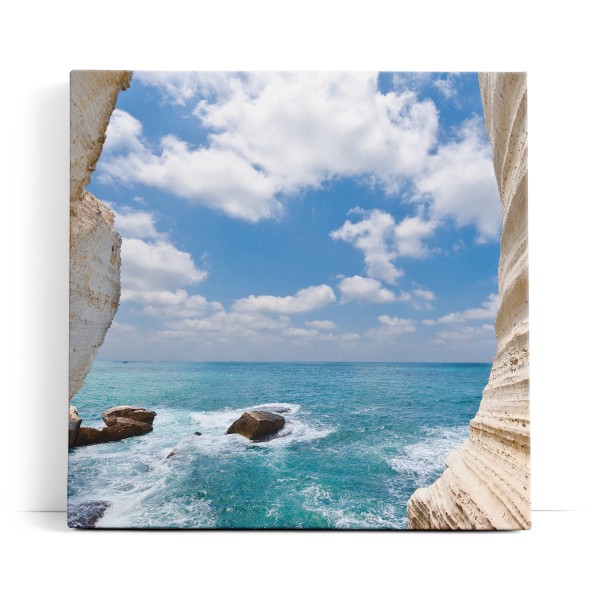 Rosch Hanikra Grotten Israel Meer Sonnenschein Horizont