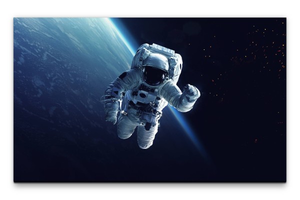 Bilder XXL Astronaut im All Wandbild auf Leinwand