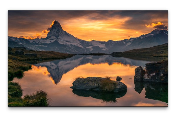 Bilder XXL Matterhorn Wandbild auf Leinwand