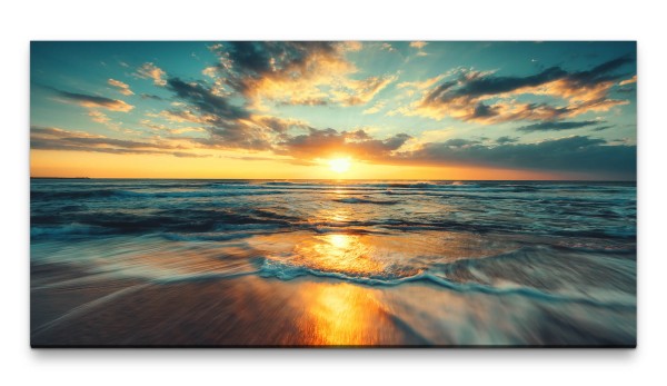 Bilder XXL Strand 50x100cm Wandbild auf Leinwand