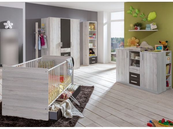 SALE Babyzimmer Cariba Weißeiche 9teilig günstig Möbel