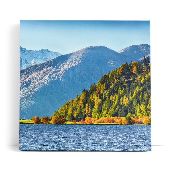 Rätische Alpen Alpensee See Bergsee Blau Natur