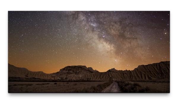 Bilder XXL Sterne am Himmel 50x100cm Wandbild auf Leinwand