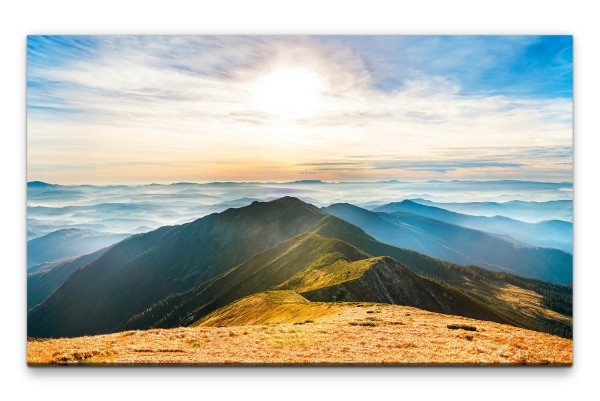 Bilder XXL Berge in den Wolken Wandbild auf Leinwand