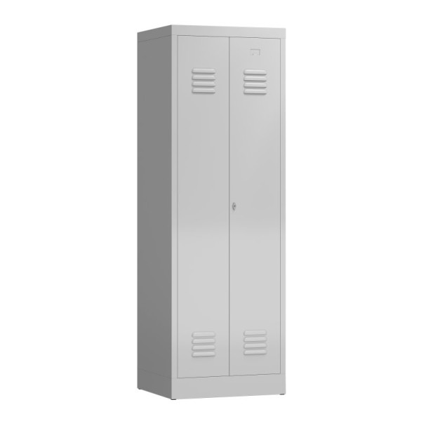 Garderobenschrank ClassiX 60 Metallspind in RAL 7035 Lichtgrau