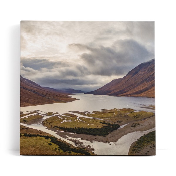 Glen Etive Bucht Schottland Berge Fluss schottische Landschaft