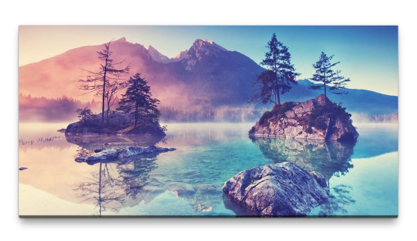 Bilder XXL Morgennebel 50x100cm Wandbild auf Leinwand