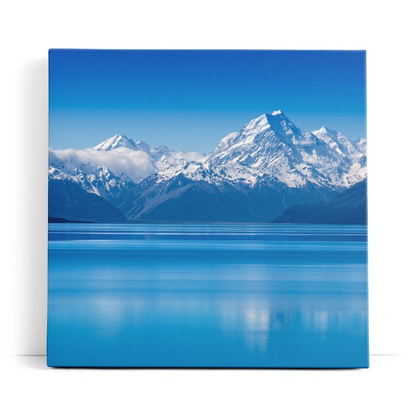 Berge Bergsee Alaska Schnee Blau Schneegipfel See