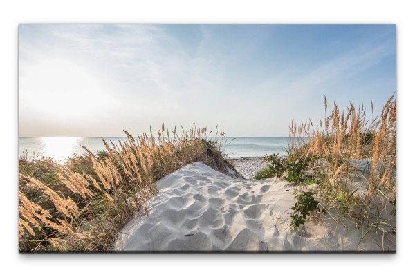 Bilder XXL Weg am Meer Wandbild auf Leinwand