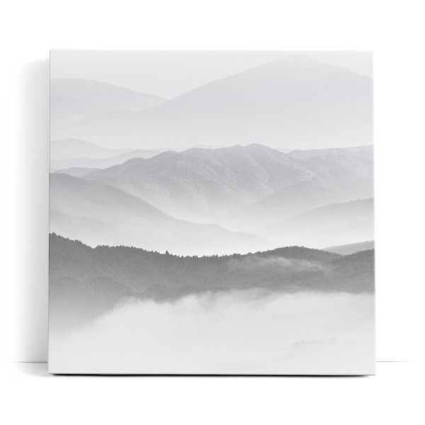 Berglandschaft Berge Gebirge Wolken Nebel Grau