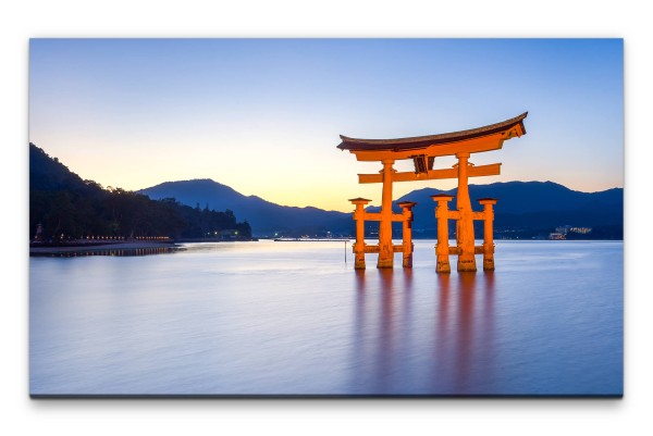 Bilder XXL Miyajima Tor Japan Wandbild auf Leinwand