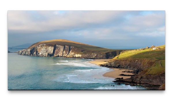 Bilder XXL Küste in Irland 50x100cm Wandbild auf Leinwand