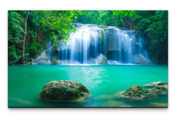 Bilder XXL Wasserfall Wandbild auf Leinwand