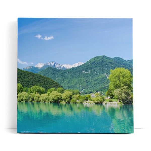 Slowenien Modrej See Berge Natur Grün blauer Himmel