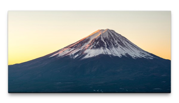 Bilder XXL Einsamer Berg 50x100cm Wandbild auf Leinwand