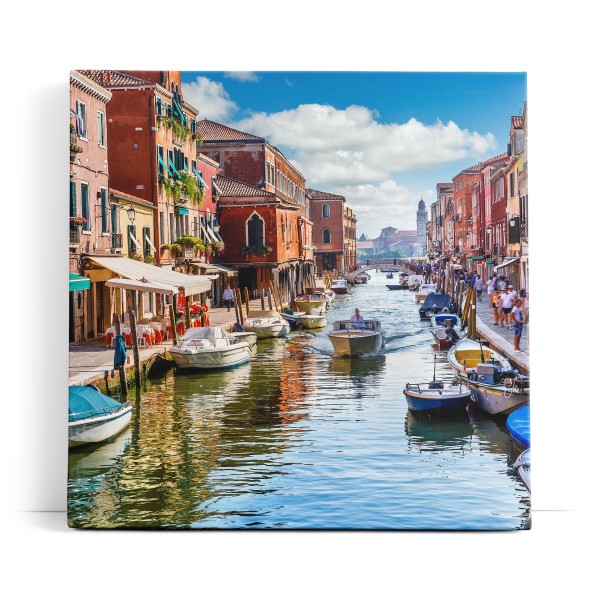 Italien Venedig Boote Altstadt Kanal Sommer