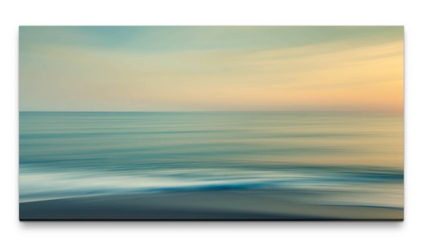 Bilder XXL Am Meer verschwommen 50x100cm Wandbild auf Leinwand