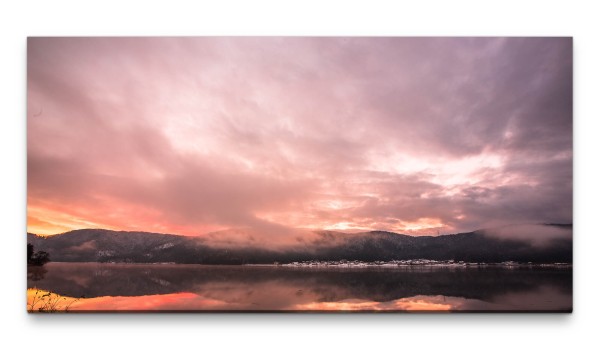 Bilder XXL Wolkenberge 50x100cm Wandbild auf Leinwand