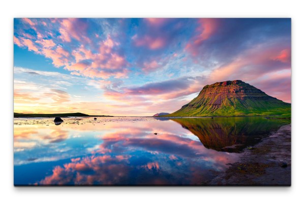 Bilder XXL Berg und Wasser Wandbild auf Leinwand