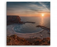 Landschaftsfotografie  Sonnenaufgang am Meer in Bulgarien auf Leinwand exklusives Wandbild moderne