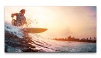 Bilder XXL Surfer 50x100cm Wandbild auf Leinwand