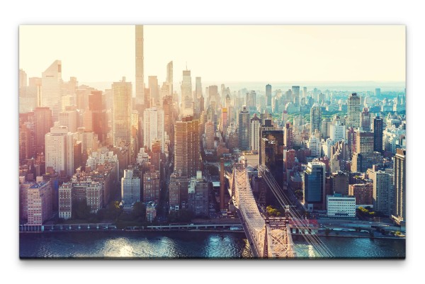 Bilder XXL New York Dämmerung Wandbild auf Leinwand