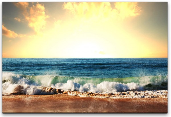 Sonnenuntergang am Strand Wandbild in verschiedenen Größen