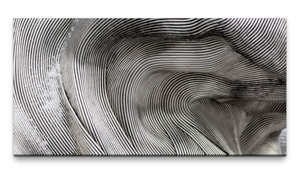 Bilder XXL Exzentrische Linien 50x100cm Wandbild auf Leinwand