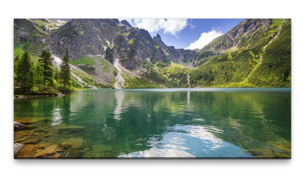 Bilder XXL Landschaft in Polen 50x100cm Wandbild auf Leinwand