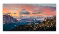 Bilder XXL Gebirge 50x100cm Wandbild auf Leinwand