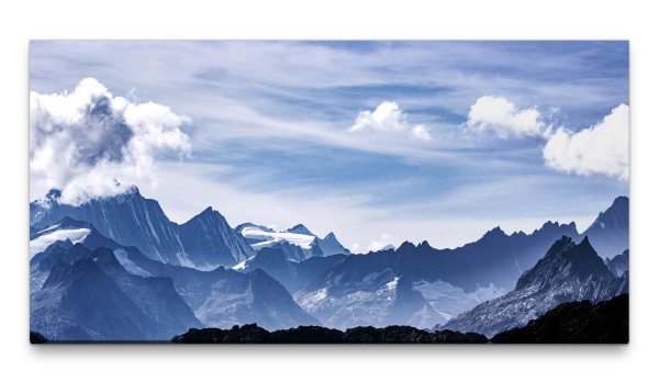 Bilder XXL Alpen 50x100cm Wandbild auf Leinwand