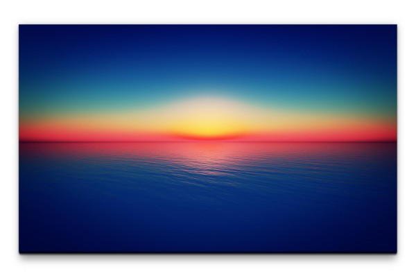 Bilder XXL Sonnenuntergang im Meer Wandbild auf Leinwand