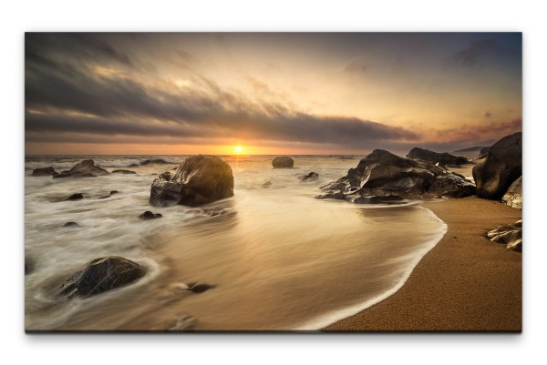 Bilder XXL Felsen im Meer Wandbild auf Leinwand