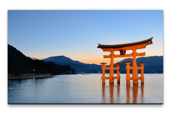 Bilder XXL Miyajima Tor in Japan Wandbild auf Leinwand