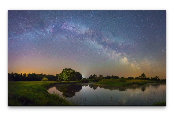 Bilder XXL Sterne am Himmel Wandbild auf Leinwand