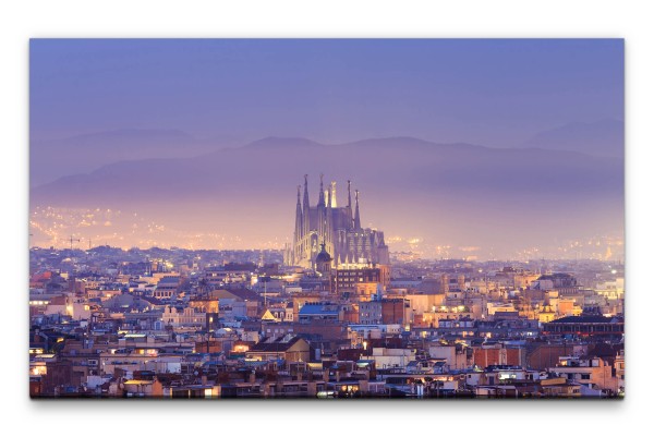 Bilder XXL Barcelona Wandbild auf Leinwand