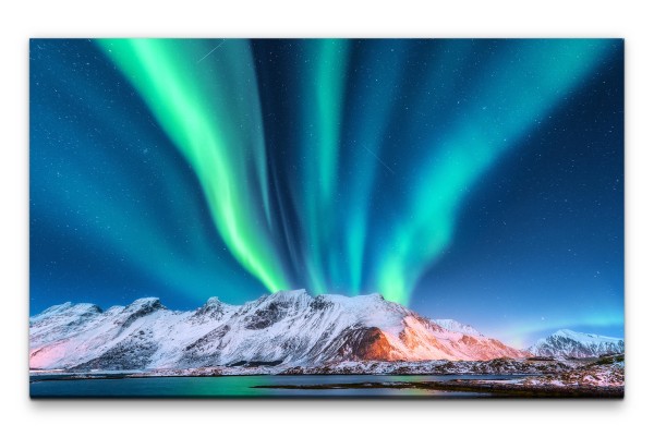 Bilder XXL Polarlichter in Island Wandbild auf Leinwand