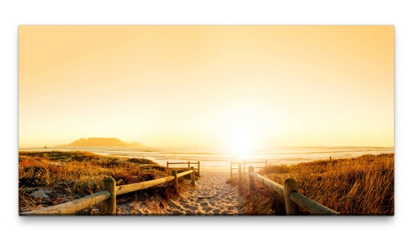 Bilder XXL Strandweg 50x100cm Wandbild auf Leinwand