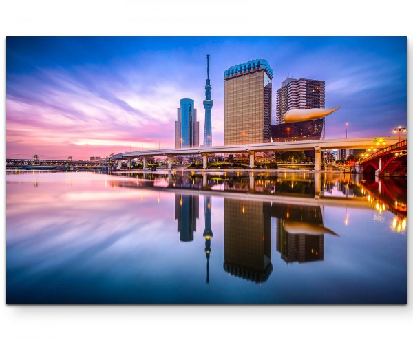 Skyline von Tokyo - Leinwandbild