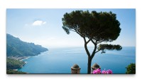 Bilder XXL Küste in Italien 50x100cm Wandbild auf Leinwand