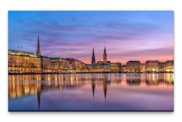 Bilder XXL Hamburger Hafen Wandbild auf Leinwand