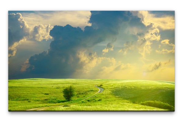 Bilder XXL Landschaft in den Wolken Wandbild auf Leinwand