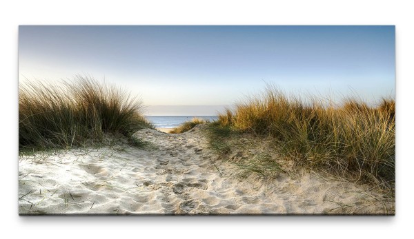 Bilder XXL Stranddünen 50x100cm Wandbild auf Leinwand