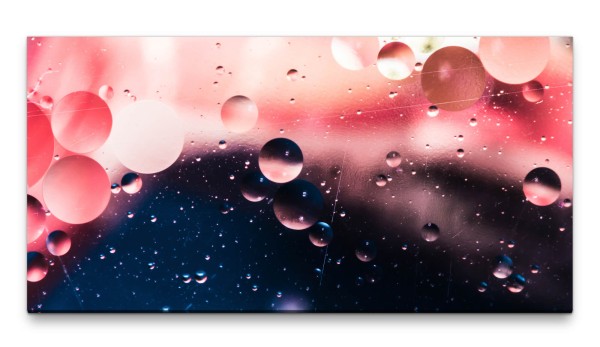 Bilder XXL Wassertropfen am Fenster 50x100cm Wandbild auf Leinwand