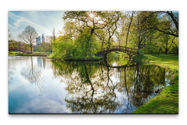 Bilder XXL Leipziger Johannapark Wandbild auf Leinwand