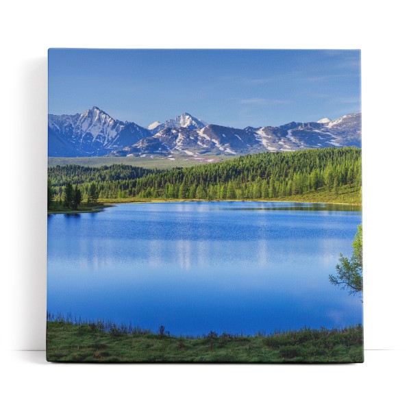 Bergsee Berge See Blau Gebirge Natur Tannenwald