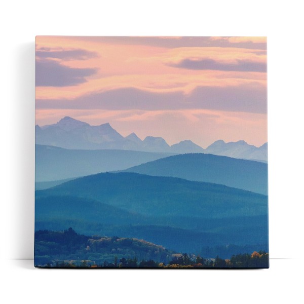 Gebirge Berglandschaft Sonnenuntergang Hügel Blau