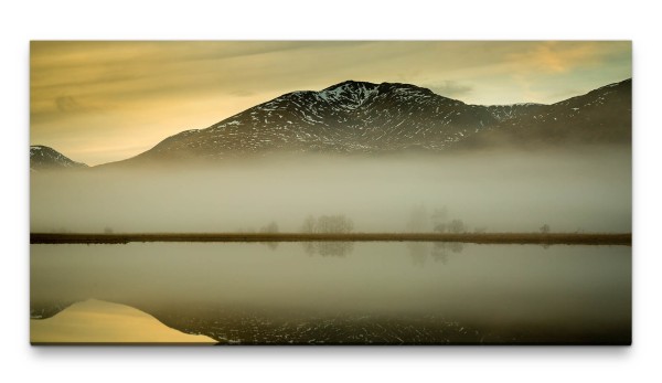 Bilder XXL Berglandschaft 50x100cm Wandbild auf Leinwand